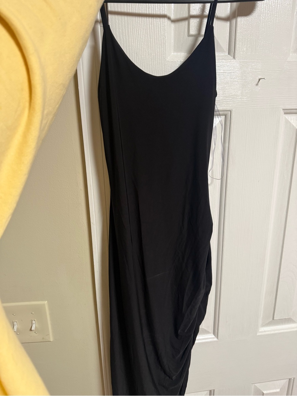 Source Unknown Black Spaghetti-Strap Maxi Slip Dress
